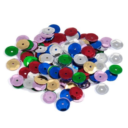 Trimits Cup Sequins 8mm: Multicoloured