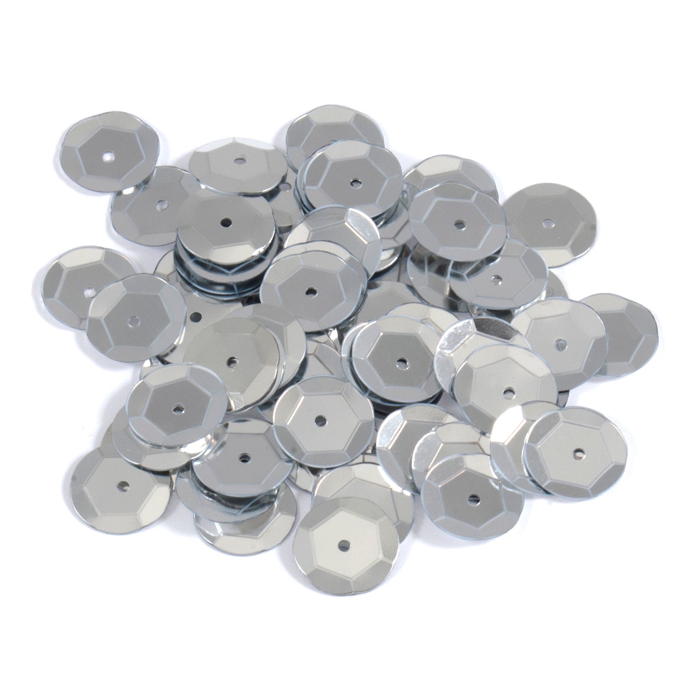 Trimits Cup Sequins 10mm: Silver