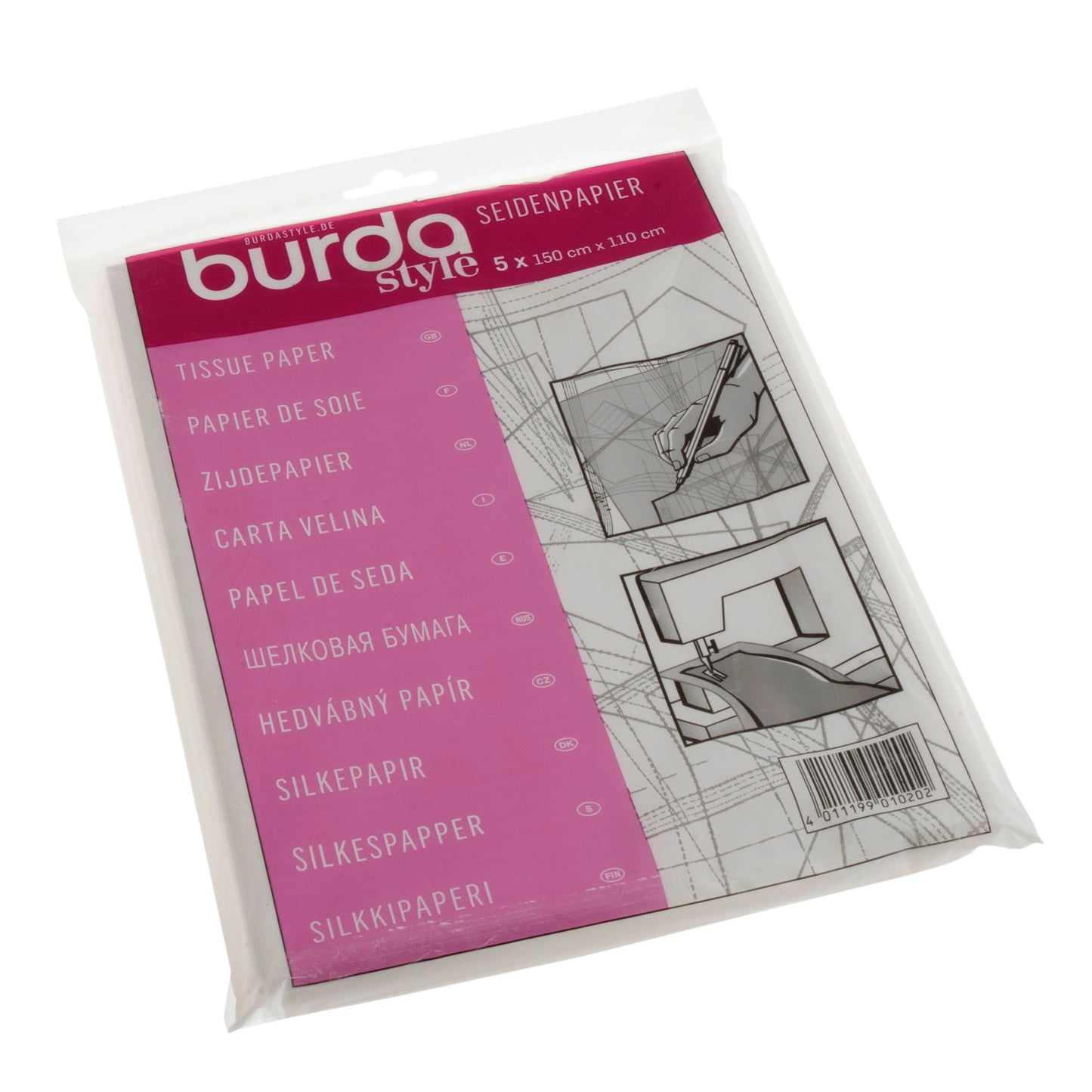 Burda Tissue Paper 150cm x 110cm (5 sheets)