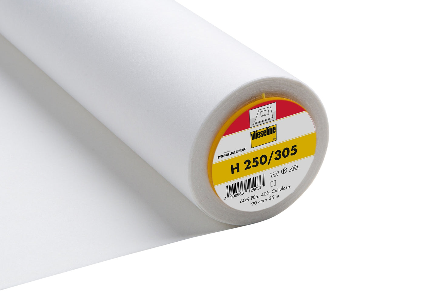 Vilene Iron-on Firm Interfacing (H250/305) 90cm: White
