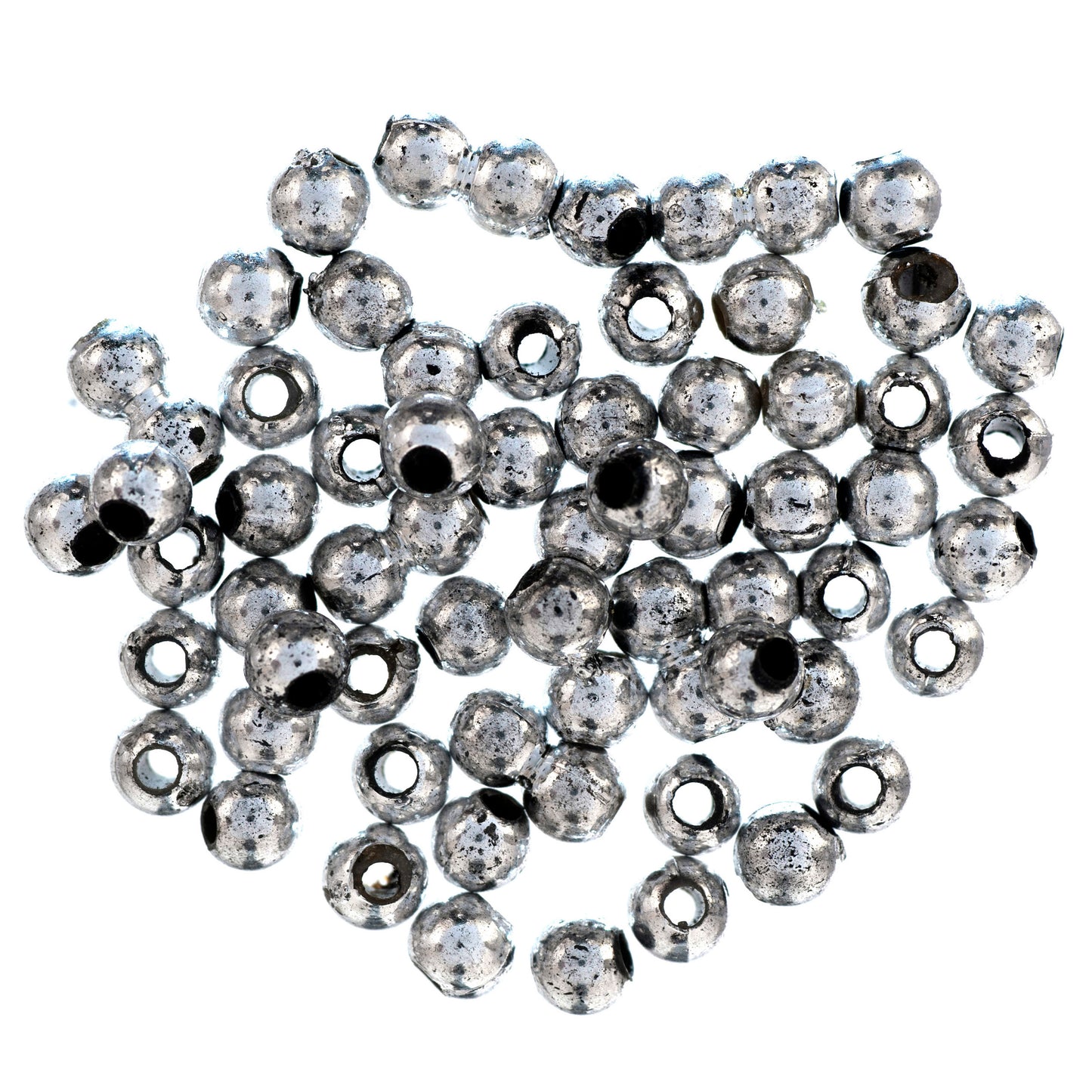 Trimits Plated Beads 4mm: Silver