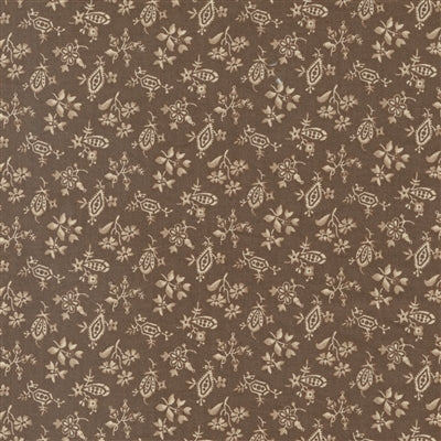 Dinahs Delight by Betsy Chutchian for Moda Fabrics: Locket Blenders - Dark Chocolate (31677-17)