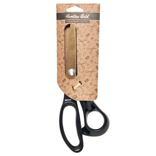 Hemline Pinking Shears 23.5cm or 9.25in: Brushed Gold