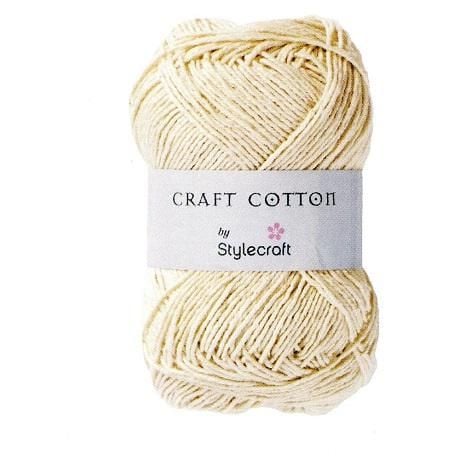 Stylecraft Craft Cotton: 5005 Ecru