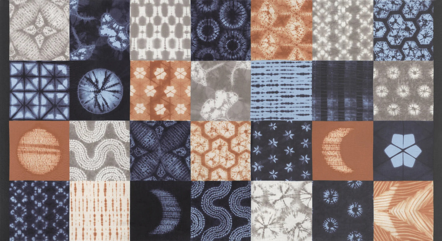 Kawa by Debbie Maddy for Moda Fabrics: Patchwork - Rust (48089-13)