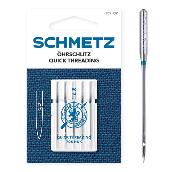 Schmetz Quick/Easy Threading Sewing Machine Needles 90/14