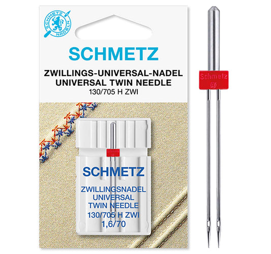 Schmetz Universal Twin Sewing Machine Needle 1.6/70