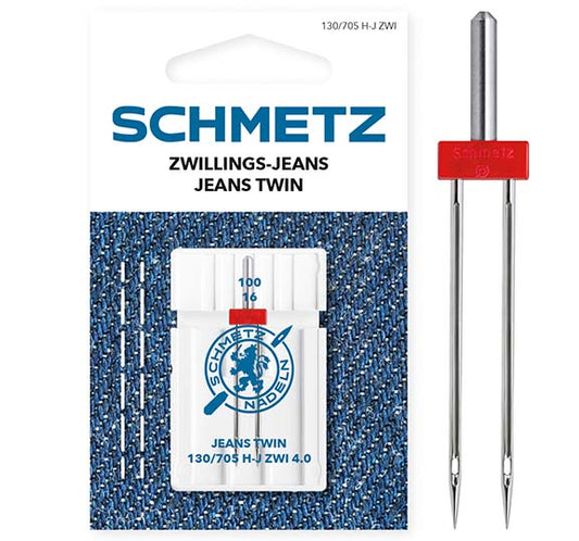 Schmetz Jeans Twin Sewing Machine Needle 4.0/100