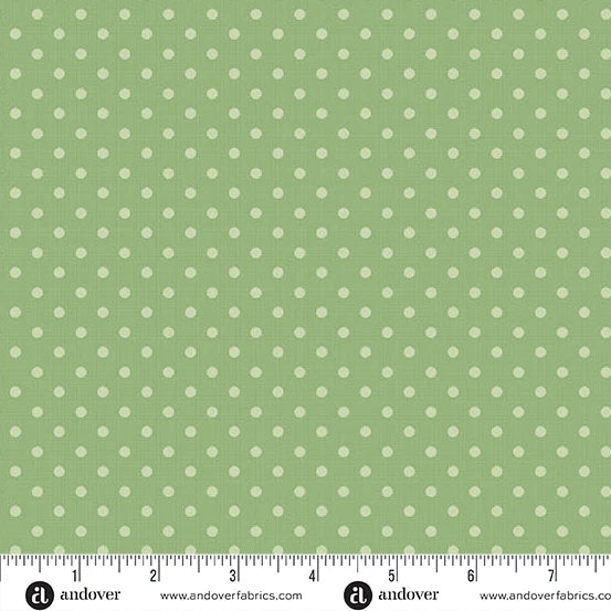Quiltessential Minis by Laundry Basket Quilts: Mini Dot - Fern