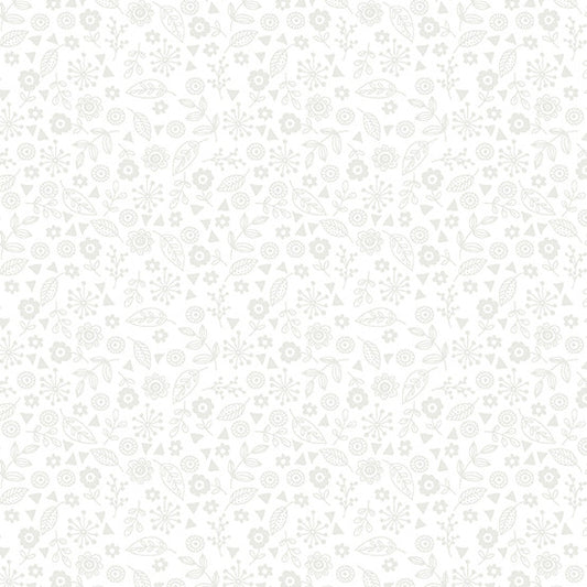 Essentials Doodle Ditzy by Makower: White