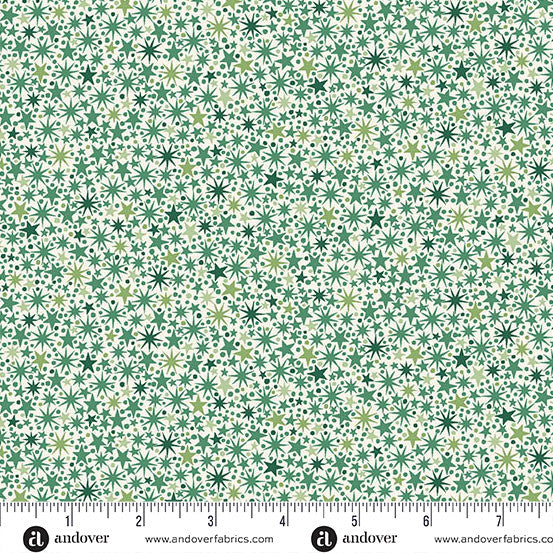 The Nutcracker by Makower: Twinkle - Cream and Green
