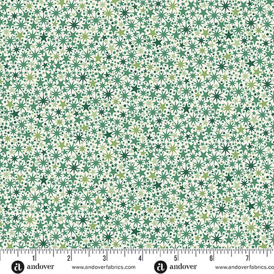 The Nutcracker by Makower: Twinkle - Cream and Green