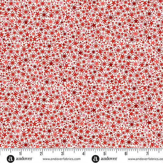 The Nutcracker by Makower: Twinkle - Cream and Red