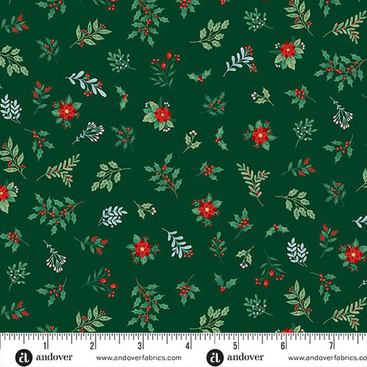 The Nutcracker by Makower: Foliage - Green