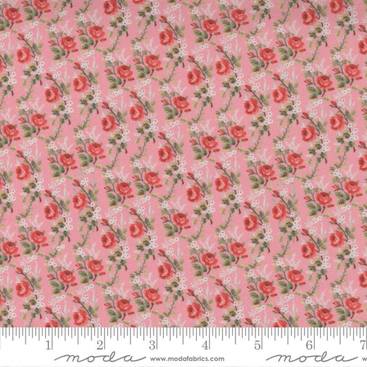 Leather & Lace and Amazing Grace by Cathe Holden for Moda Fabrics: Tiny Roses - Petal (7405-12)