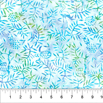 Island Vibes II by Linda J Hahn for Northcott Fabrics: Faded Denim (80801-60)