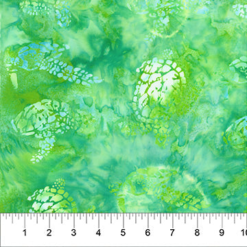 Island Vibes II by Linda J Hahn for Northcott Fabrics: Citrus Green (80802-72)