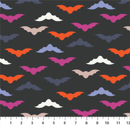 Ghost Town by Dana Willard for Figo Fabrics: Black (90517-99)