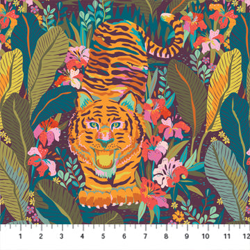 Kindred Sketches by Kathy Doughty for Figo Fabrics: Plum (90524-81)