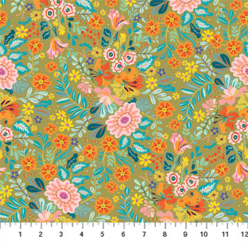 Kindred Sketches by Kathy Doughty for Figo Fabrics: Heritage (90526-70)
