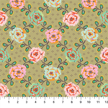 Kindred Sketches by Kathy Doughty for Figo Fabrics: Antique (90527-70)