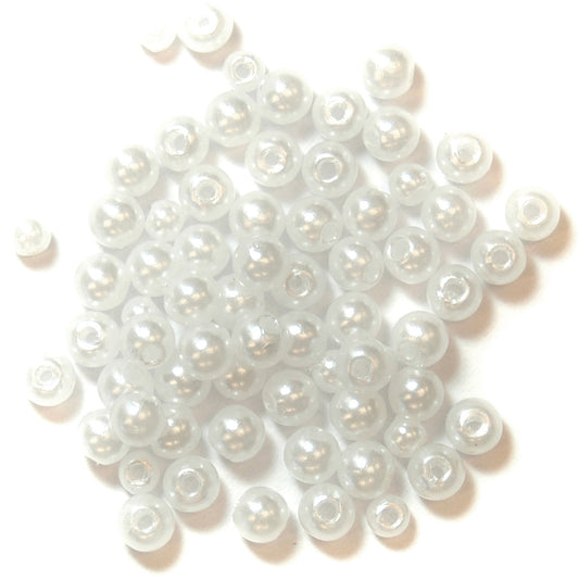 Trimits Extra Value Pearl Beads 4mm: White