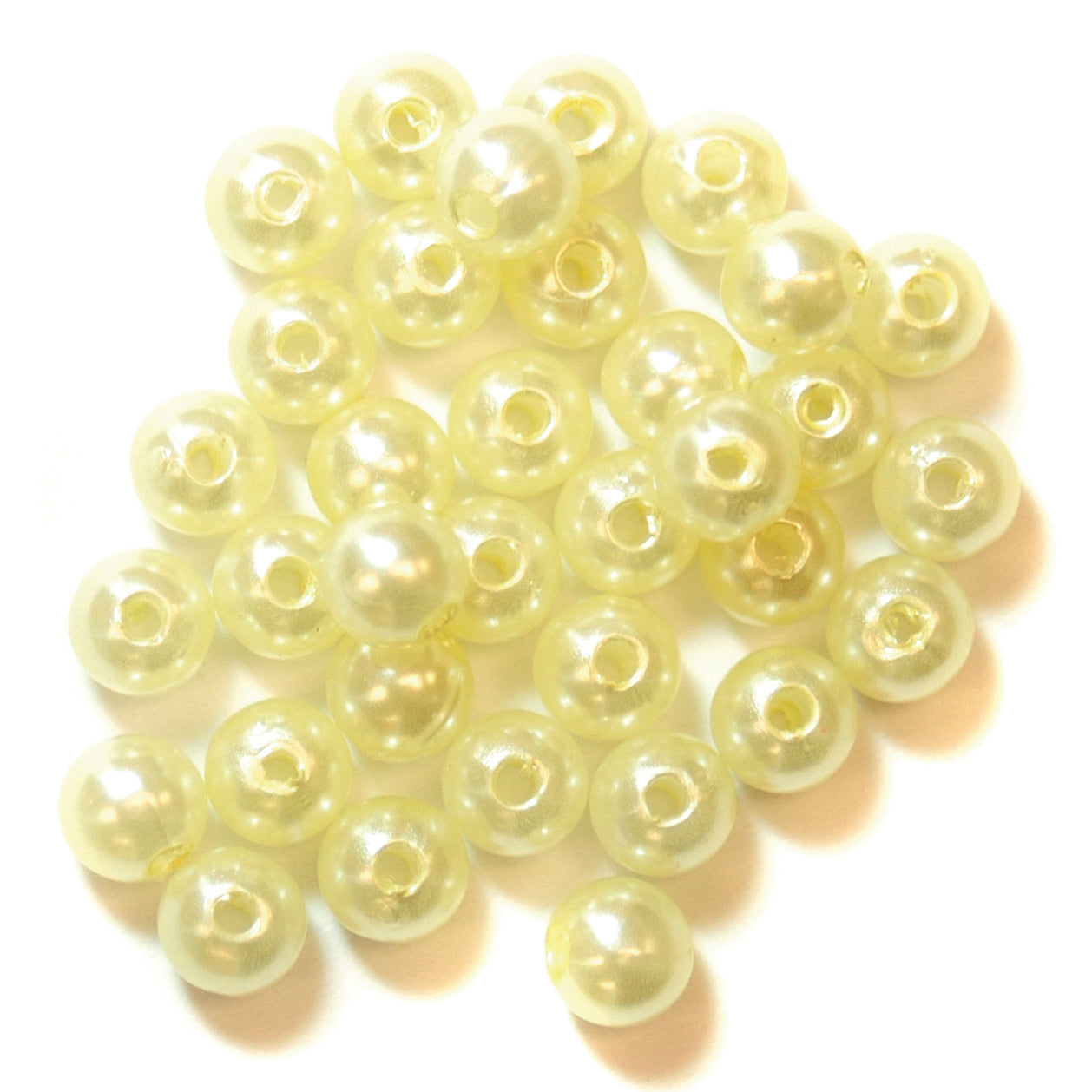 Trimits Extra Value Pearl Beads 6mm: Cream