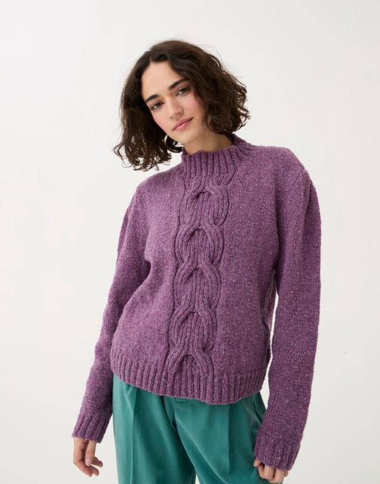 Puff Sleeve Sweater in Sirdar Loveful 100% Recycled Tweed Blend DK 10783 (printed pattern)