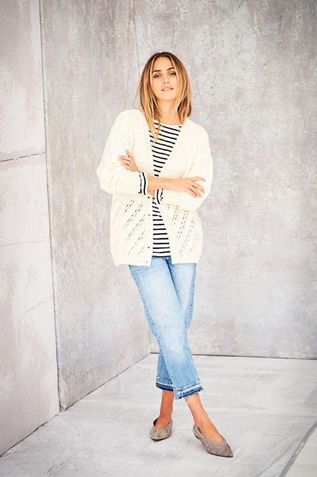 Easy Lace - Sweater and Cardigan in Stylecraft Bellissima DK 9587 (printed pattern)