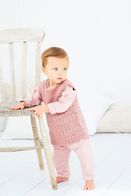 Crochet Cabbage Patch Dress in Stylecraft Bambino DK 9607