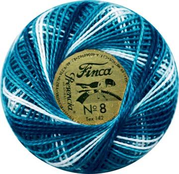 Finca Perle Variegated No.8 Thread: 9615