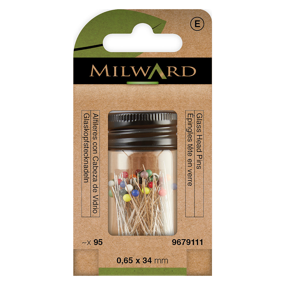Milward Glass Head Pins