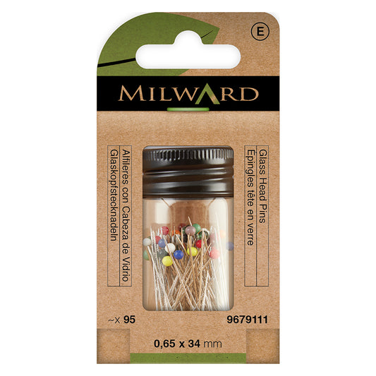Milward Glass Head Pins