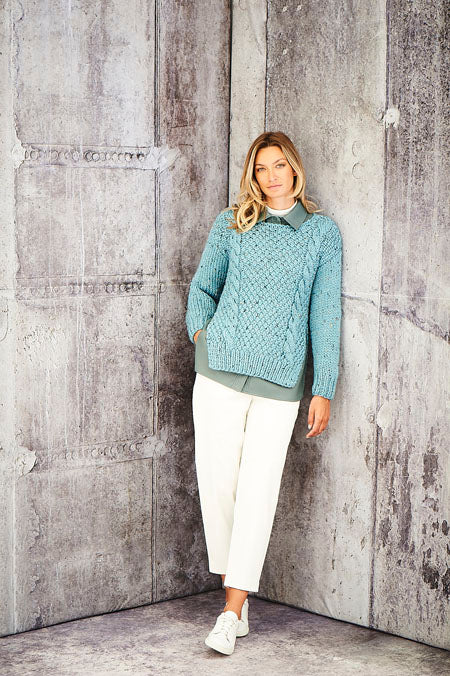 Jacket and Sweater in Stylecraft Special XL Tweed 9806