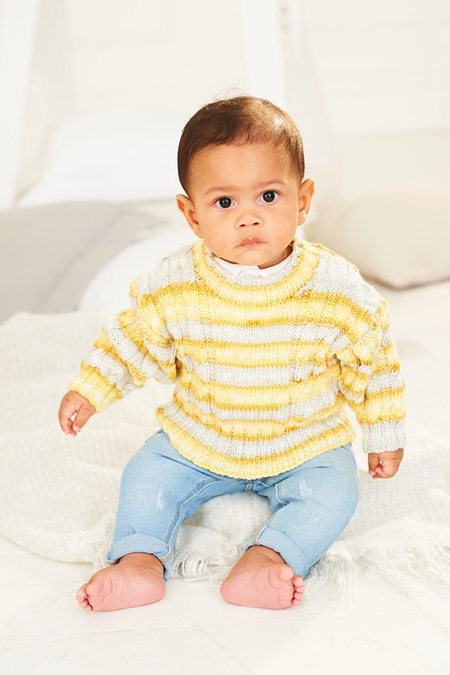 Sweater and Hoodie in Stylecraft Bambino Prints DK 9841