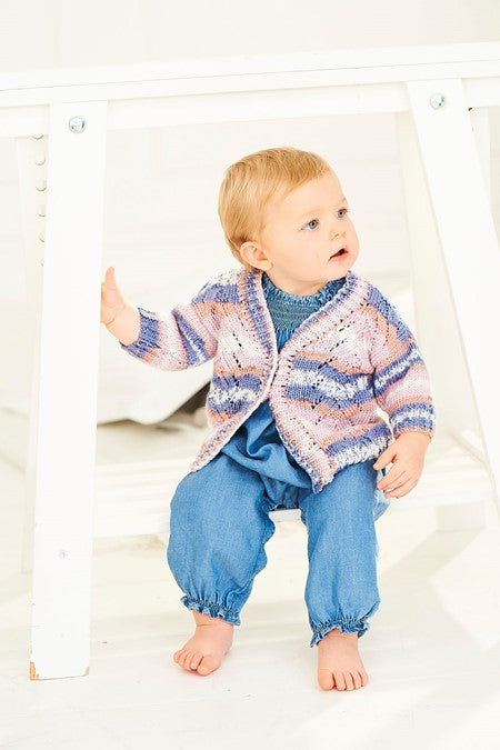 Cardigan and Sweater in Stylecraft Bambino Prints DK 9843