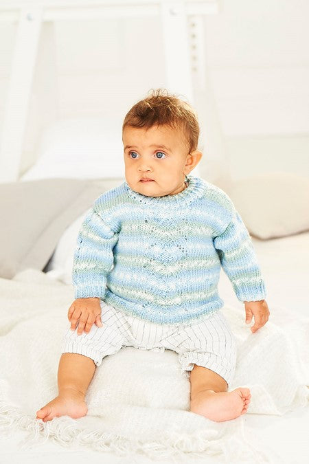 Cardigan and Sweater in Stylecraft Bambino Prints DK 9843