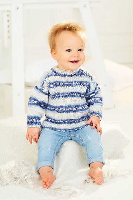 Cardigan and Sweater in Stylecraft Bambino Prints DK 9844