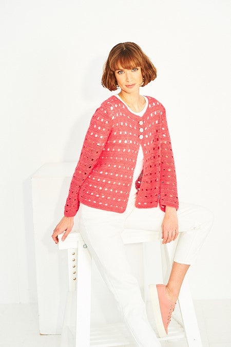 Crochet Cardigan and Tee in Stylecraft Naturals Bamboo+Cotton 9914