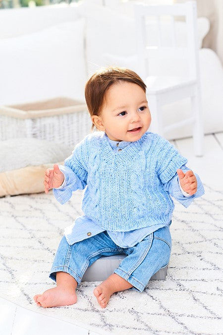 Sweater and Tank Top in Stylecraft Bambino and Sweet Dreams 9976