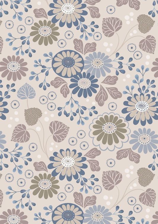 Shinrin Yoku by Lewis and Irene: Floral on Natural (A639.1)