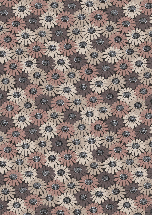 Shinrin Yoku by Lewis and Irene: Compact Floral - Browns (A643.3)