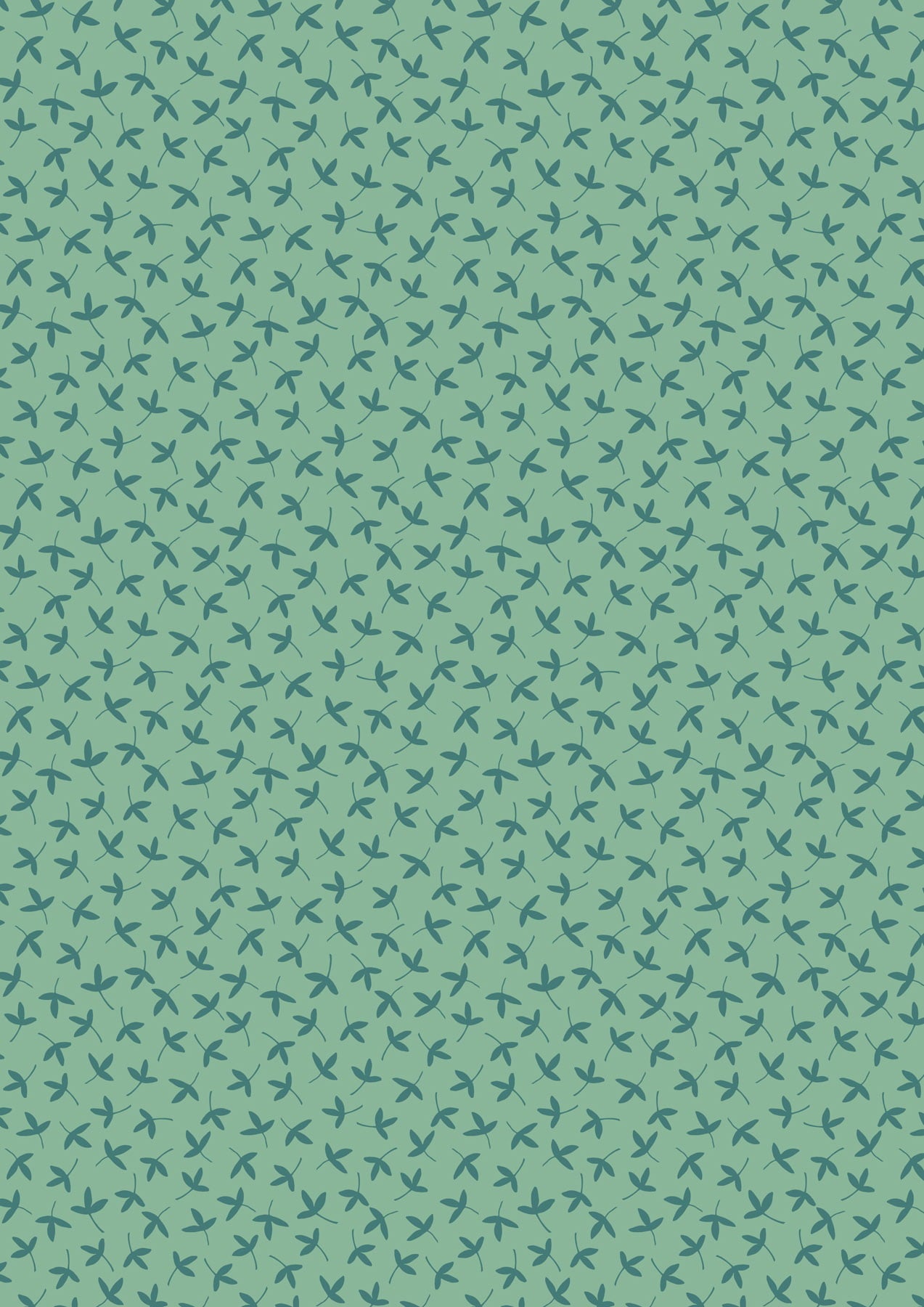 Majolica by Jo Rose for Lewis & Irene: Ditzy Petal on Minty Green (A662.3)