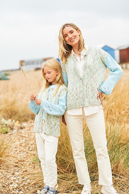 Cardigan and Sweater in Stylecraft Love You 9974 (printed pattern)