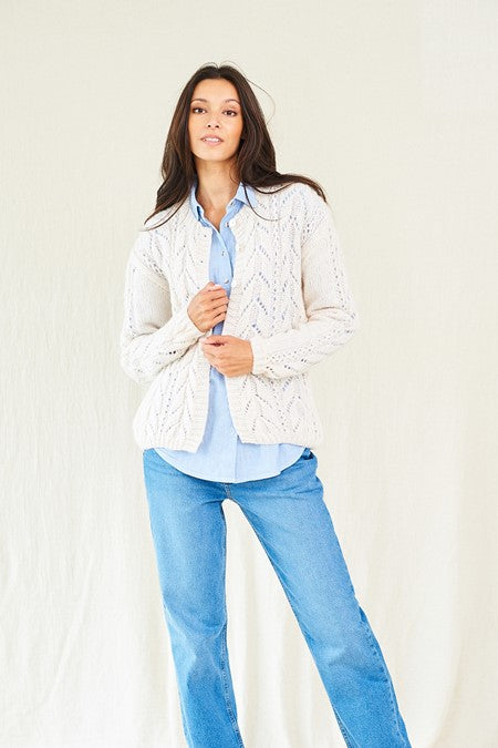 Sweater and Cardigan in Stylecraft Grace 10016 (printed pattern)