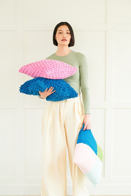 Cushions in Stylecraft Squeeze Me DK 10085