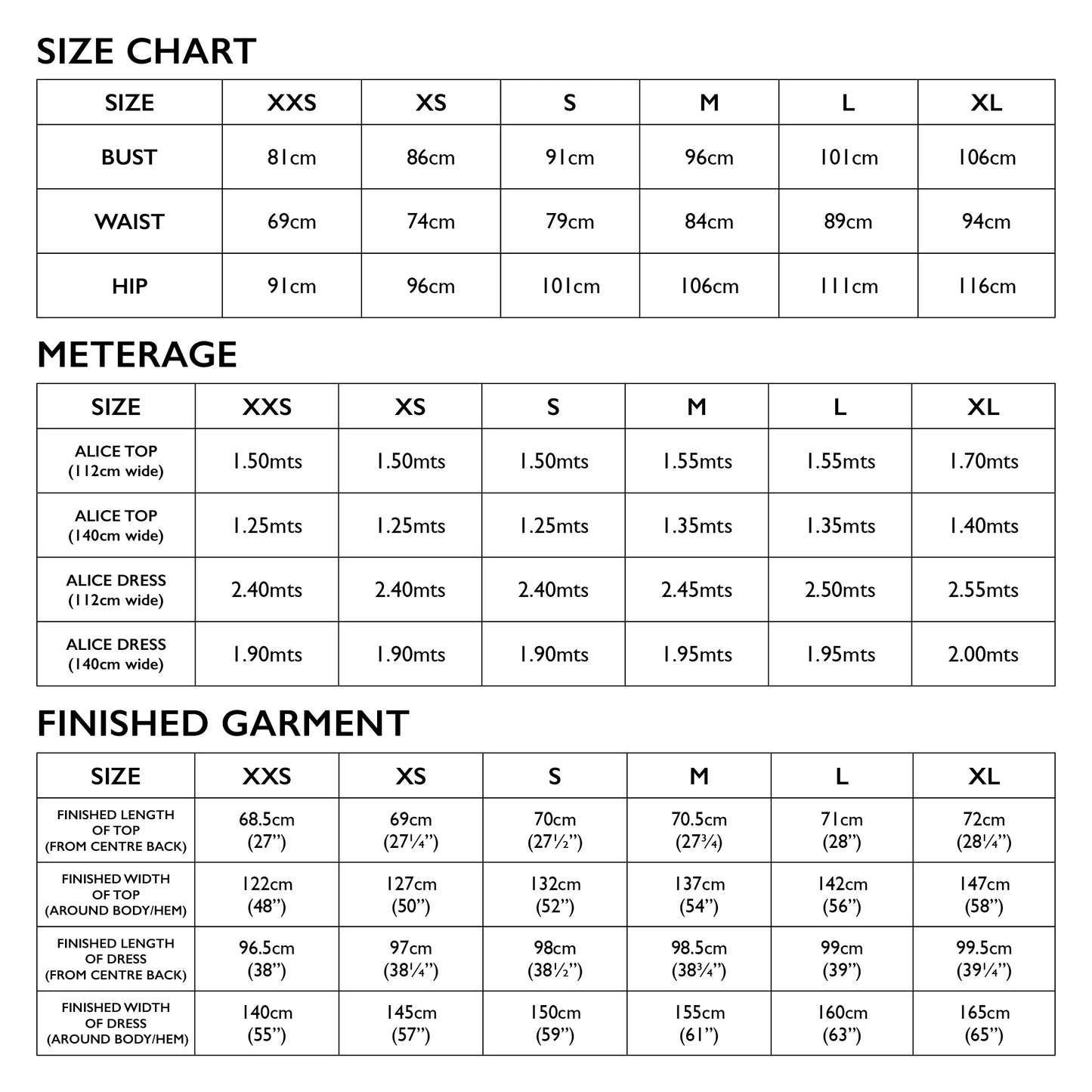 Alice Top & Dress by Tessuti (paper sewing pattern)