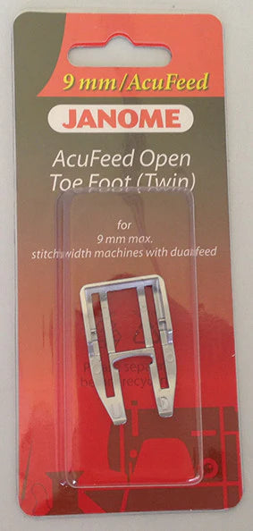 Janome AcuFeed Open Toe Foot (Twin) (9mm models)