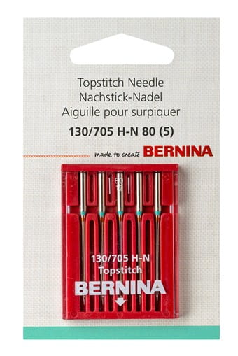 Bernina Topstitch/Cordonnet Sewing Machine Needles 100/16 (130/705H-N)