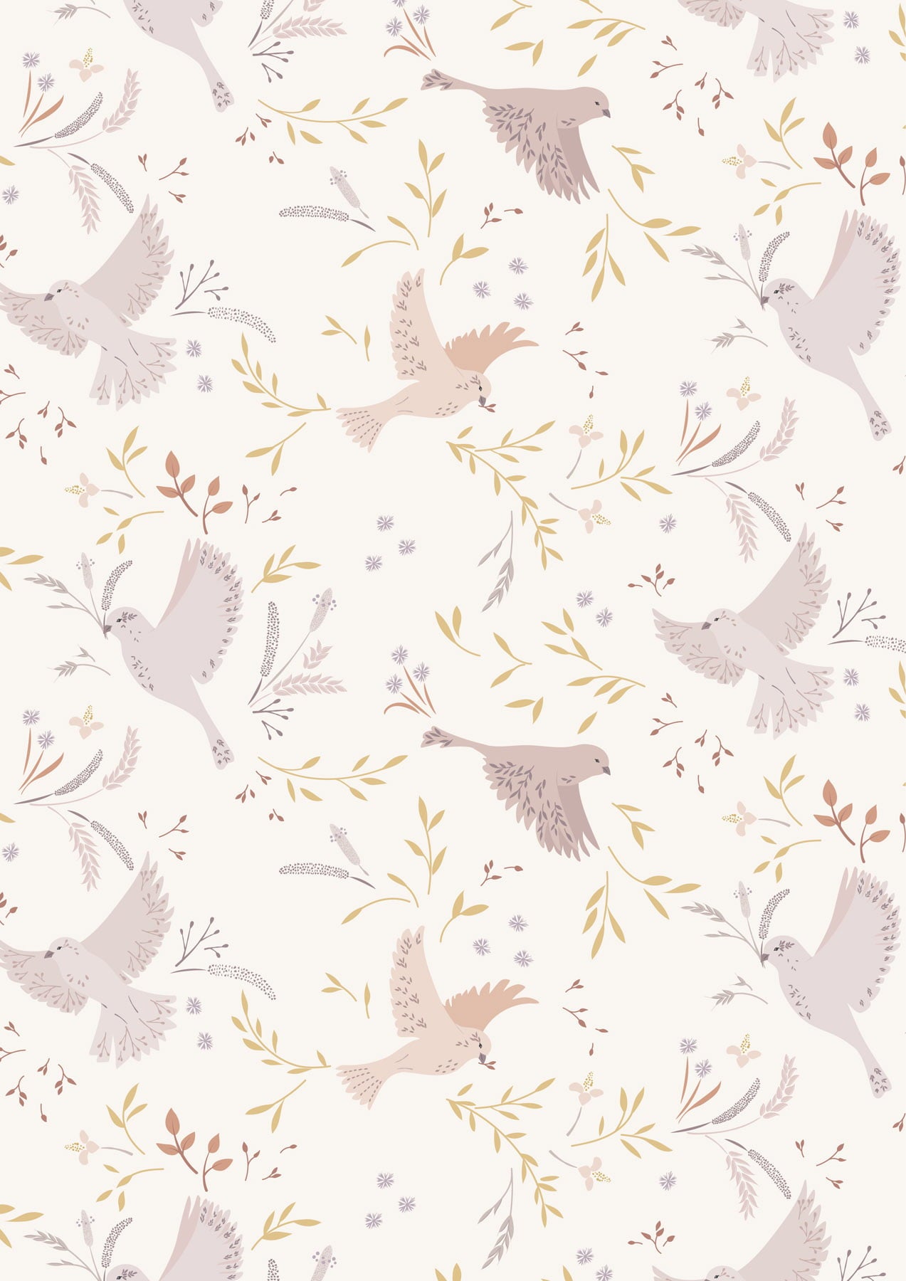 Meadowside by Cassandra Connolly for Lewis and Irene: Meadow Call on Cream (CC7.1)